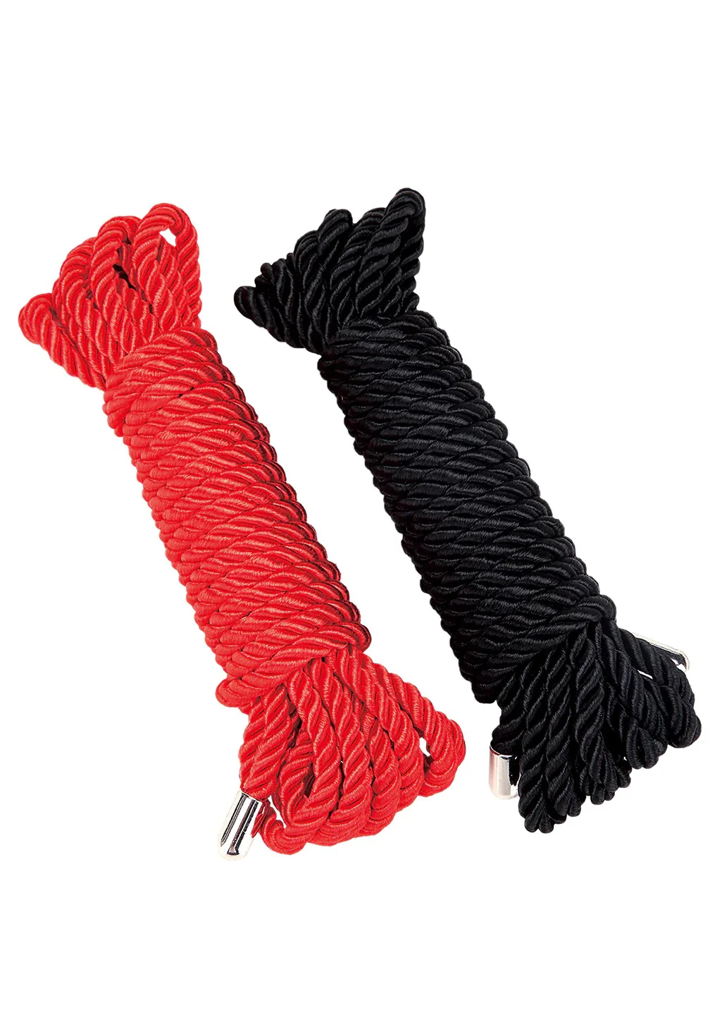 Whipsmart Heartbreaker Satin BDSM Rope Black/Red Set - Image 2
