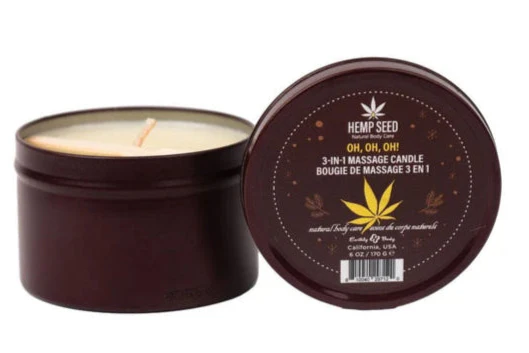 Hemp Seed Massage Candle - Oh Oh OH - Image 2