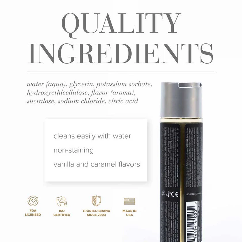 JO Gelato Creme Brulee Flavoured Lube 5ml - Image 2