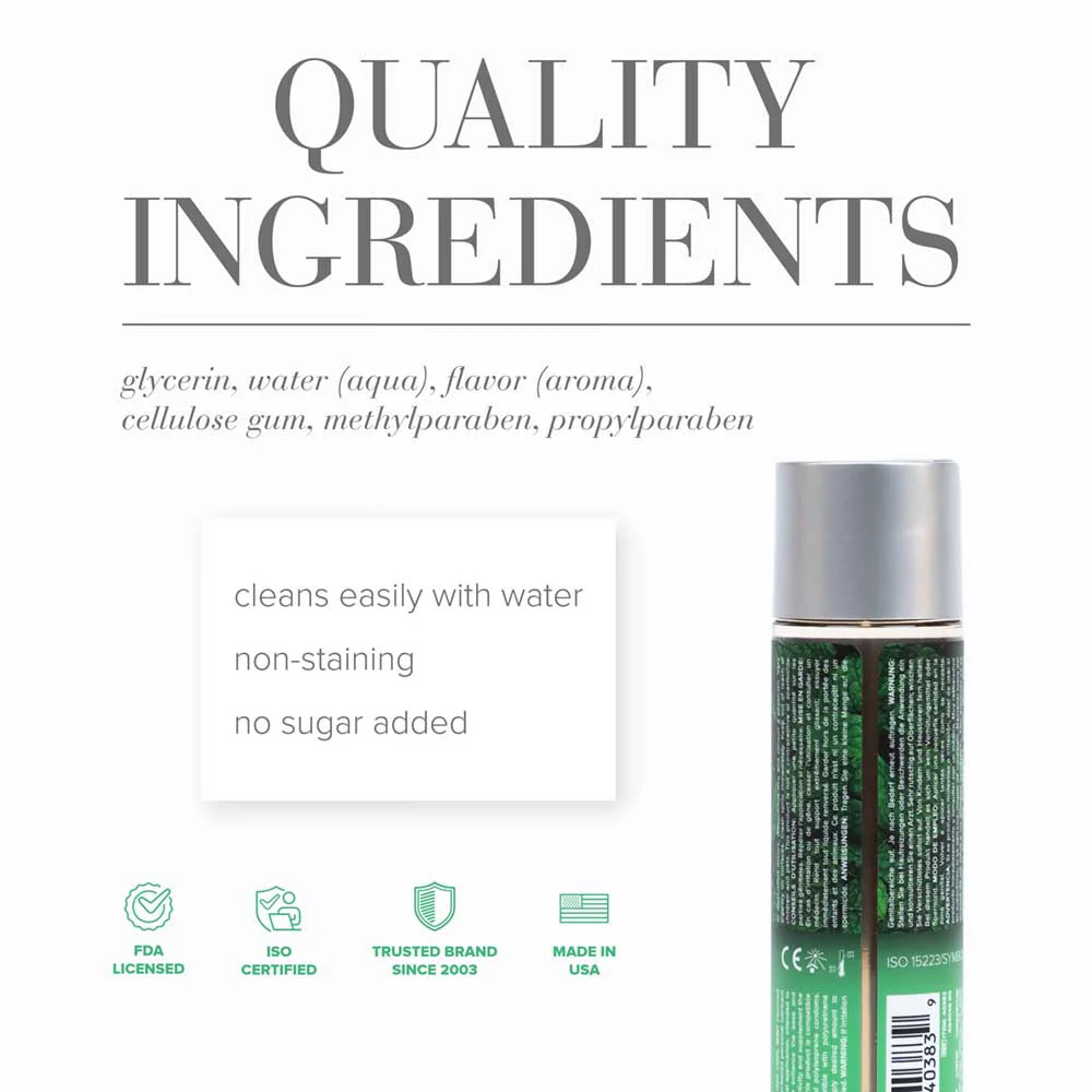 JO H2O Flavors Lube Cool Mint 120ml - Image 2