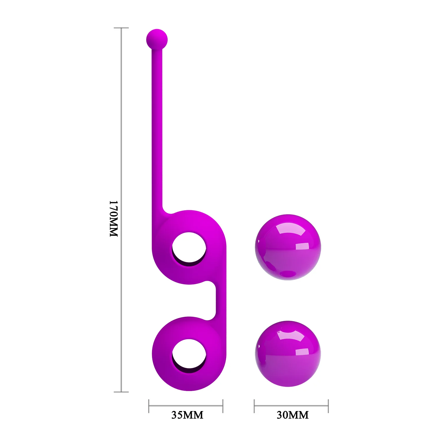 Pretty Love Kegel Balls III Purp BI-014493-2 - Image 2