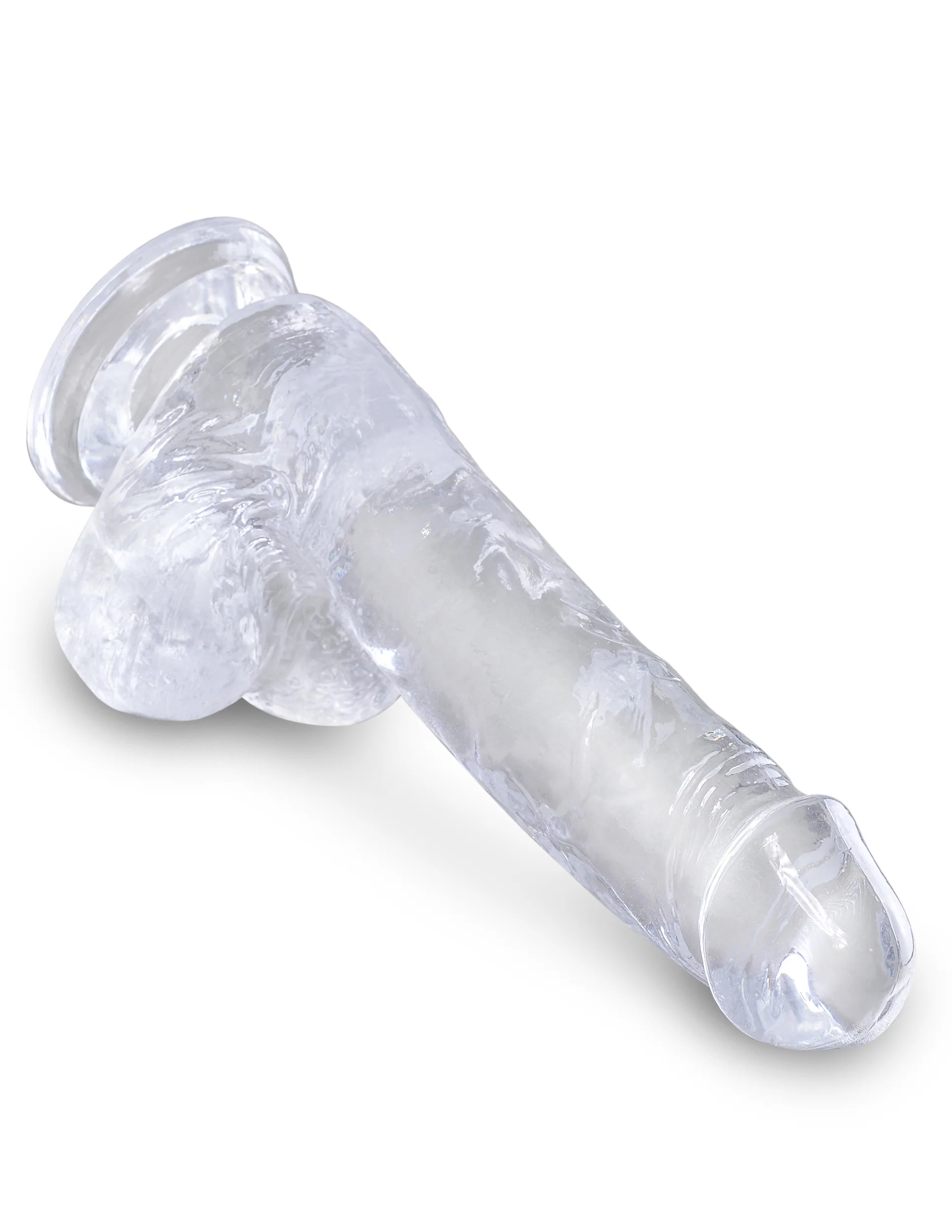 King Cock Clear 6" with Balls - Image 3