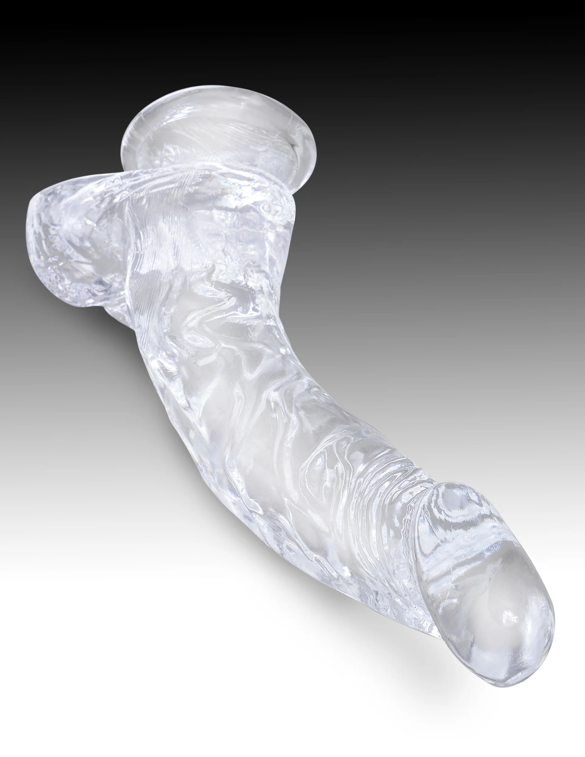 King Cock Clear 7.5" with Balls - Image 4