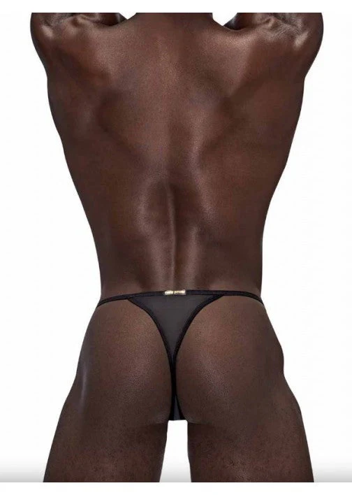 Male Power Landing Strip Micro Thong Black S/M - 453271 - Image 2