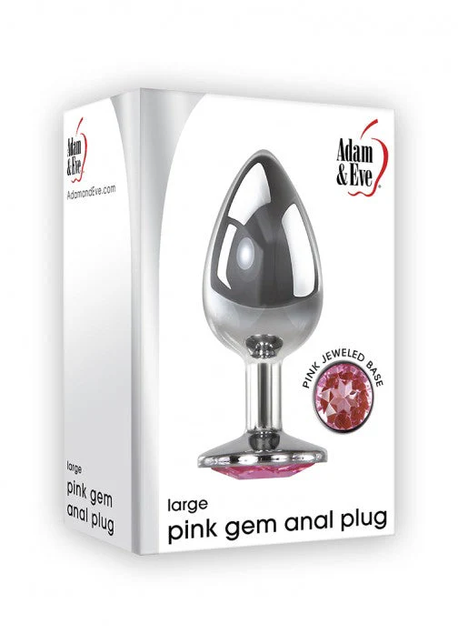 Adam & Eve Pink Gem Anal Plug Large - Image 5