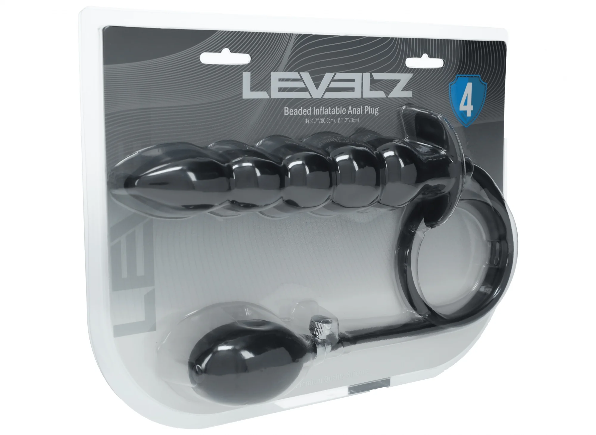 Levelz Beaded Inflatable Silicone Anal Plug