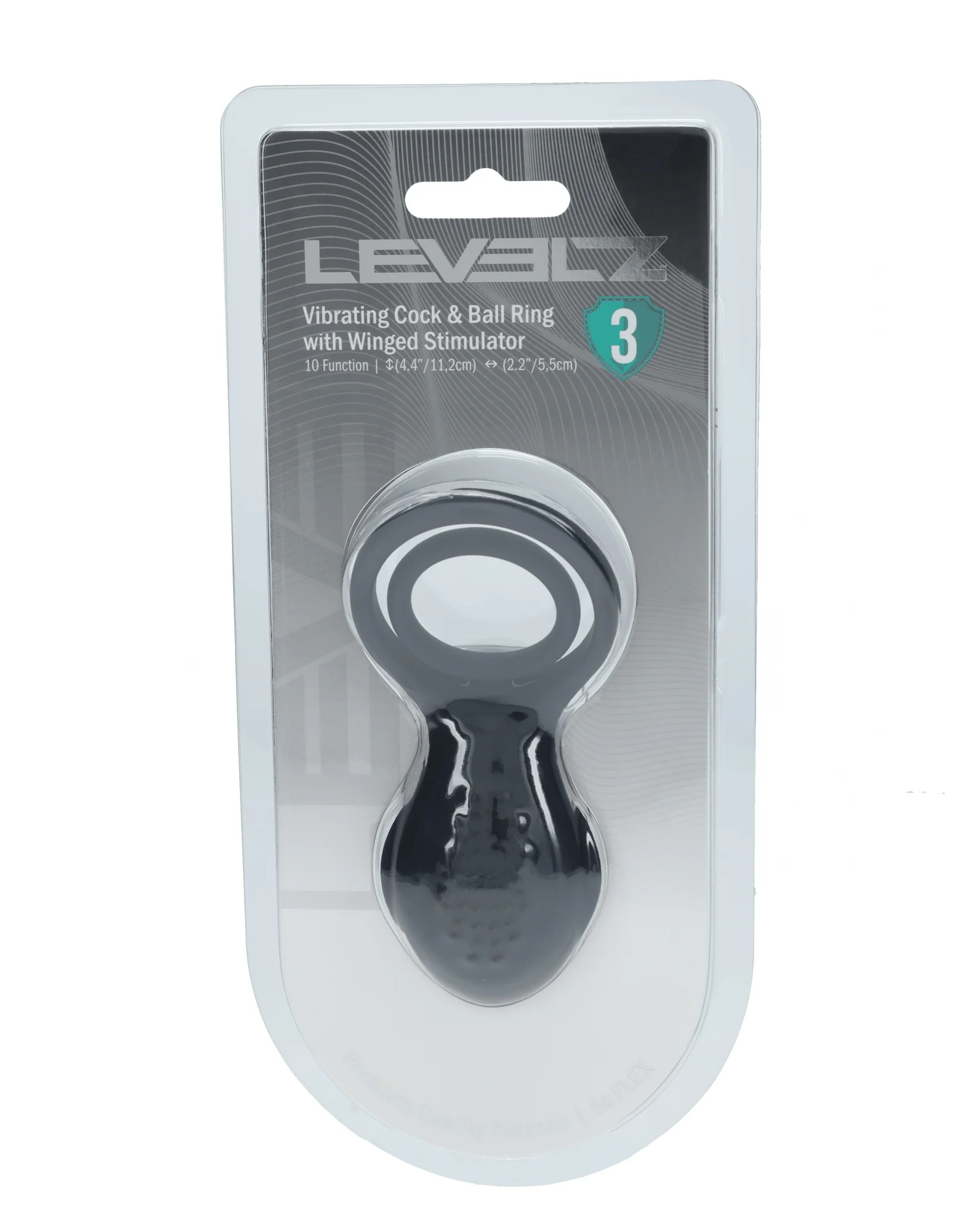 Levelz Vibrating Cock And Ball Ring With Winged Stimulator - Image 4