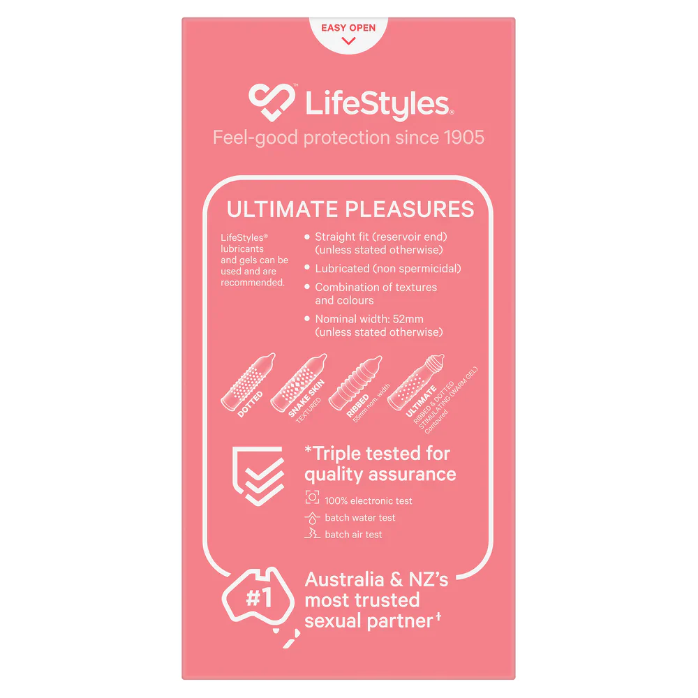Lifestyles Condoms Ultimate Pleasure 10 Pack - Image 2