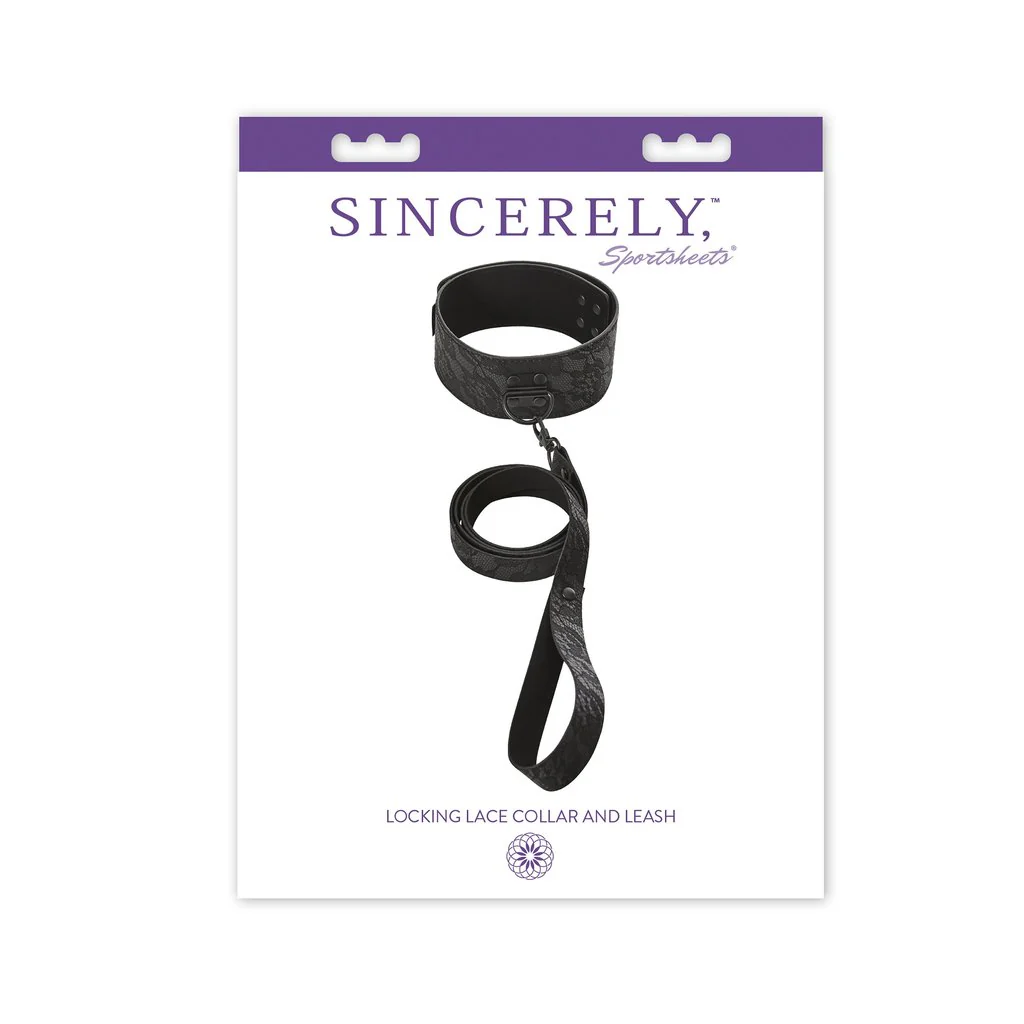 Sportsheets Locking Lace Collar & Leash - Image 2