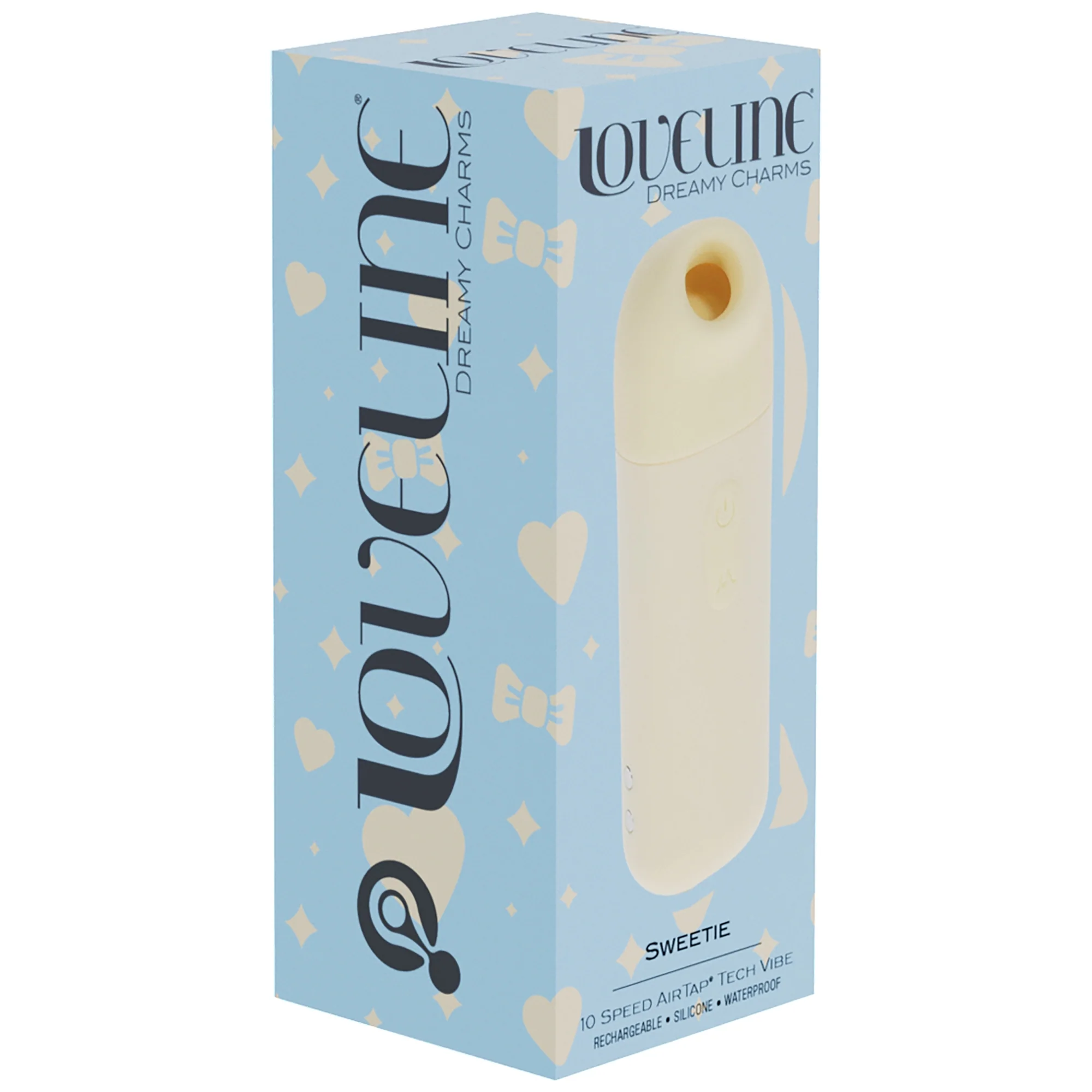 Loveline Sweetie Removable Head Clitoral Air Pulse Vibe Yellow - Image 2