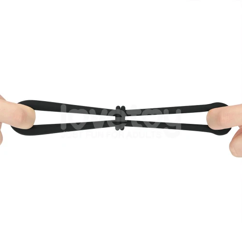 Lovetoy Pinnacle Pro Anyfit Plus Stretcher Ring Black - Image 4