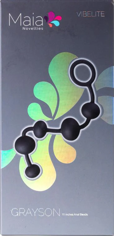 Maia Grayson Anal Beads Black - Image 2