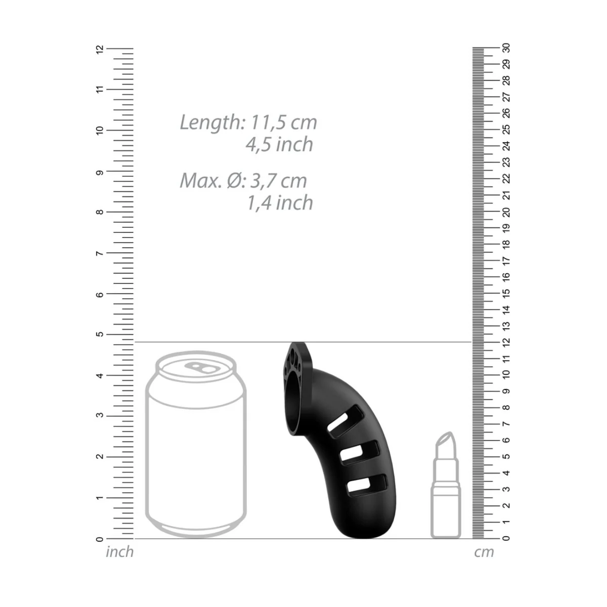 Mancage Model 21 Chastity Cock Cage 4.5" - Image 3
