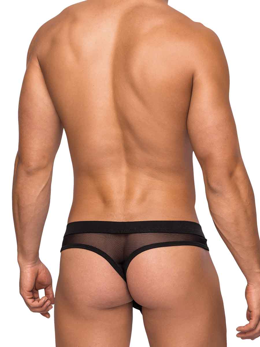 Male Power Hose Thong 462236 Black L/XL - Image 2