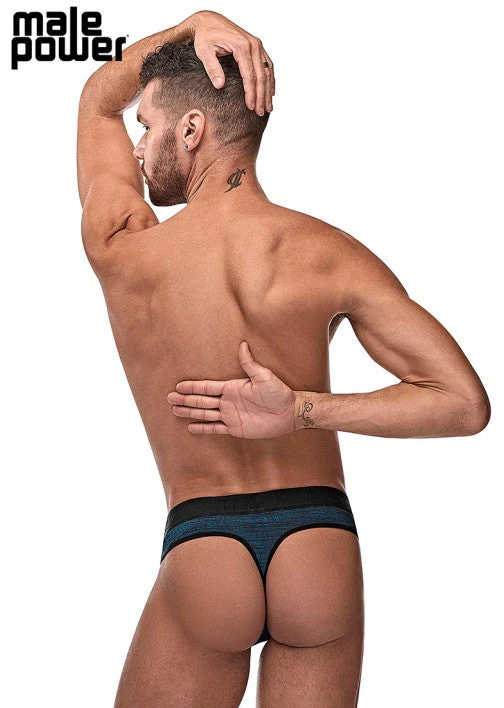 Male Power Peak Performance Sport Thong Blue S/M - 421259 - Image 2