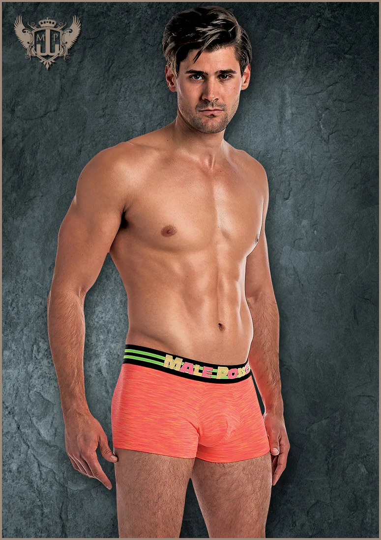 Male Power Retro Short Orange Lrg 145229ORLG