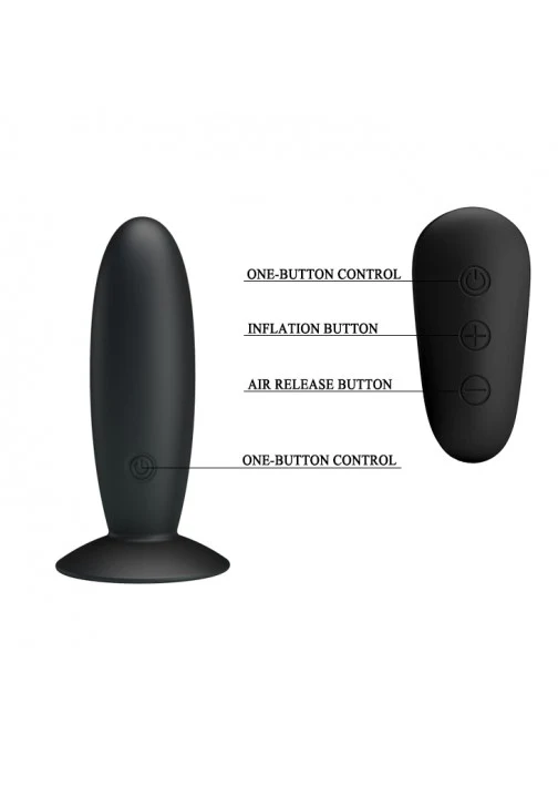 Pretty Love Mr Play Vibrating Anal Plug - 45W-MR Black - Image 4