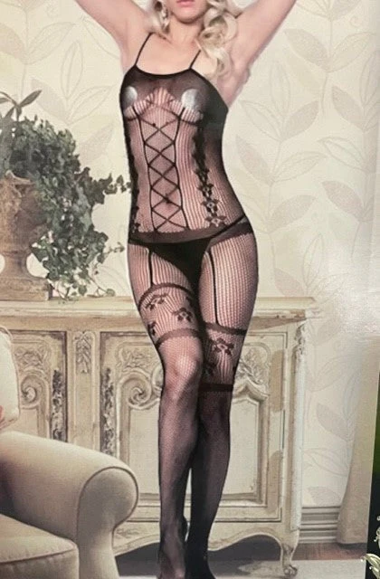 Oh Yeah Lace Body Stocking Black M H3018