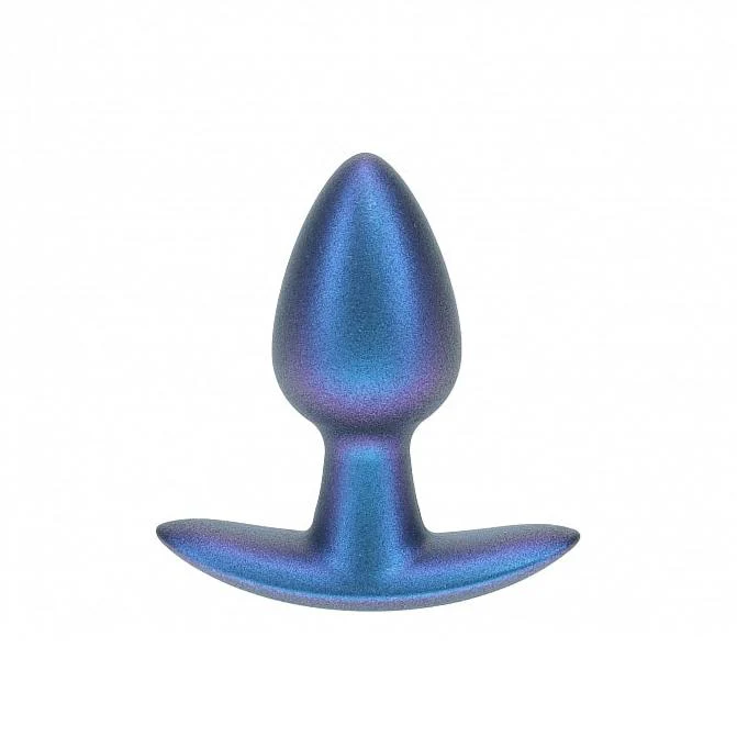 Ouch Anal Plug 2.6" Metallic BLUE - Image 2