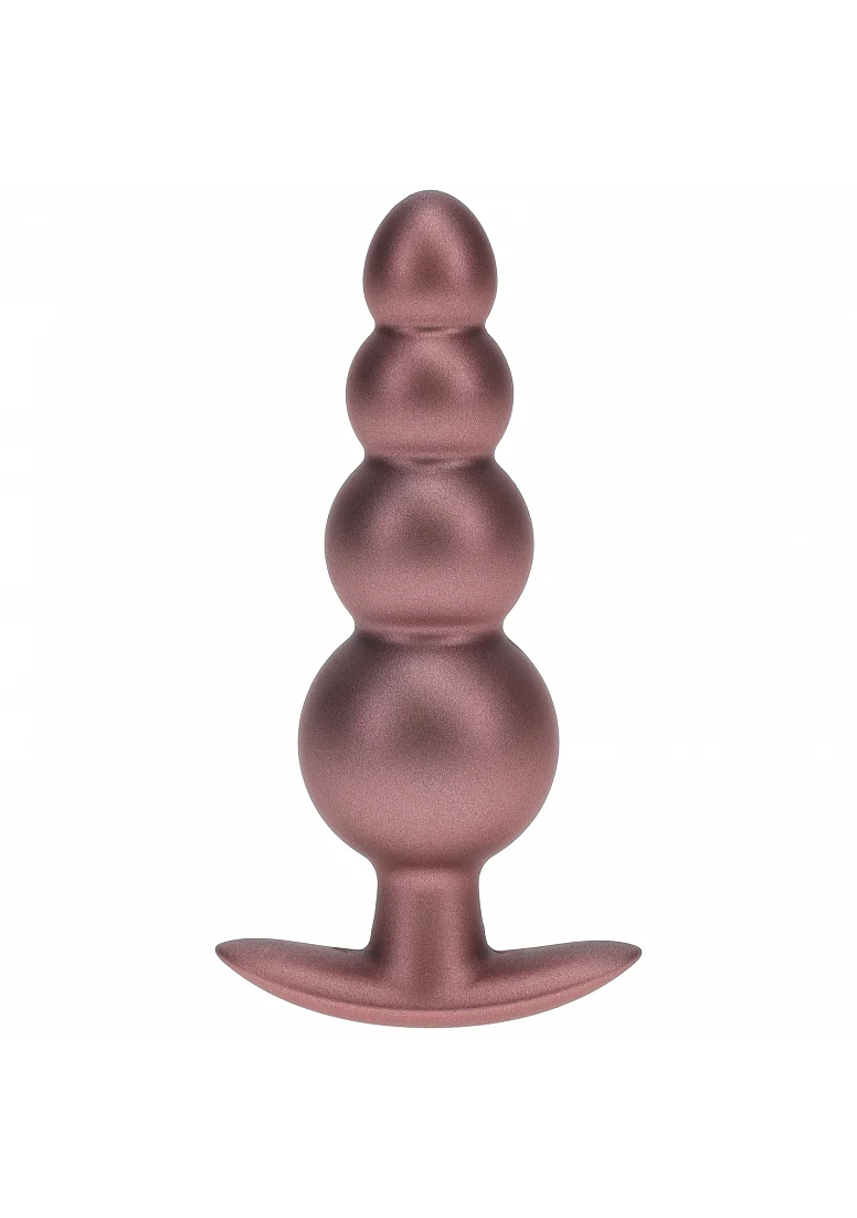Ouch Beaded 4.6" Anal Plug Rose Gold - Image 2