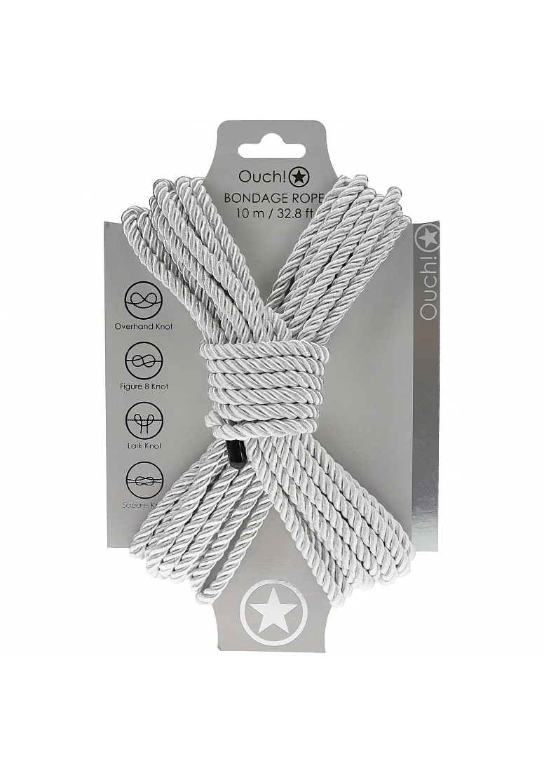 Ouch Bondage Rope 10m Silver
