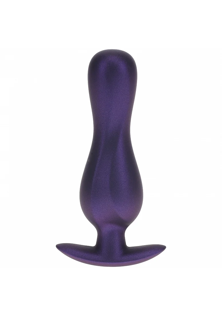 Ouch Curvy Anal Plug 4.6" Metallic Purple - Image 2