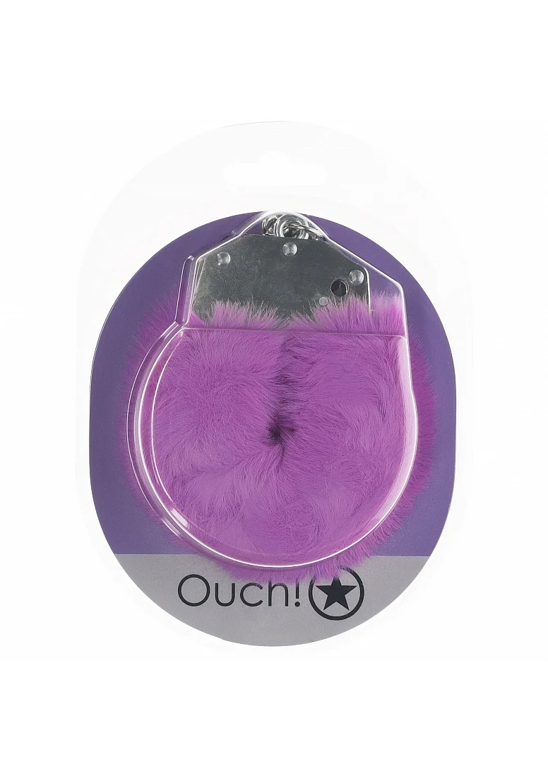 Ouch Fluffy Handcuffs Purple - Image 2