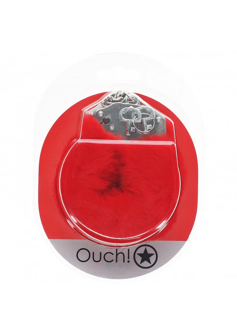 Ouch Fluffy Handcuffs Red - Image 2