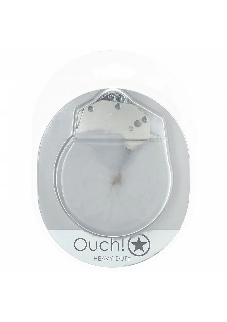 Ouch Fluffy Handcuffs White - Image 2