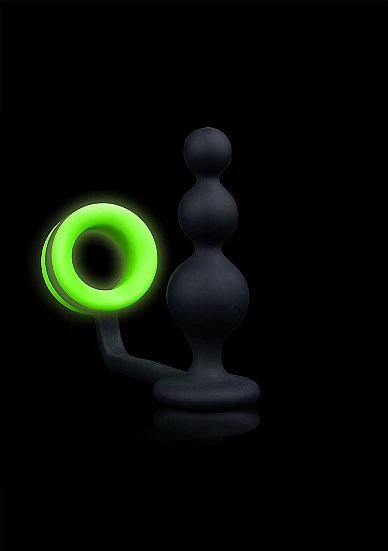 Ouch Glow in Dark Bead Plug w/ Ring - Image 2