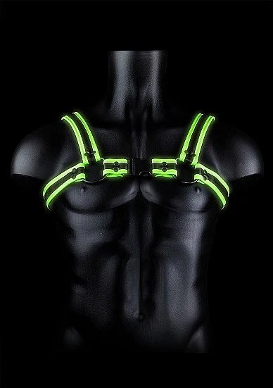 Ouch Glow in Dark Buckle Harness S/M - Image 2