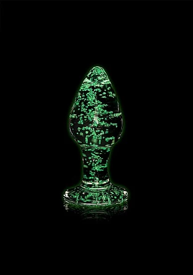 Ouch Glow In The Dark - Glass Butt Plug Large - Image 3