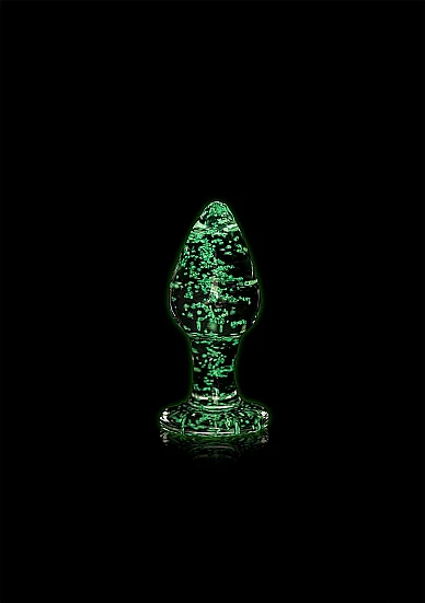Ouch Glow in Dark Glass Butt Plug Small - Image 2