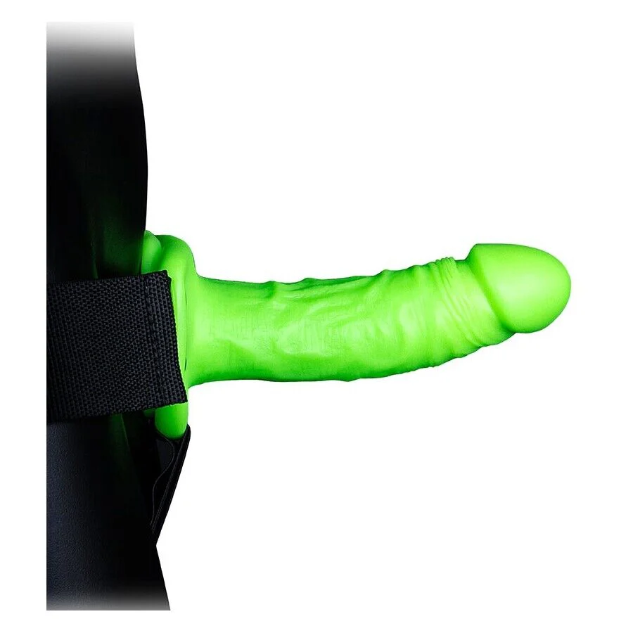 Ouch Glow in Dark Hollow Strap On 7" - Image 2