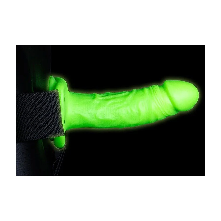Ouch Glow in Dark Hollow Strap On 7" - Image 4