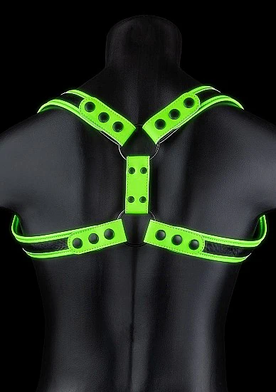 Ouch Glow In The Dark - Bonded Leather Sling Harness S/M - Image 3