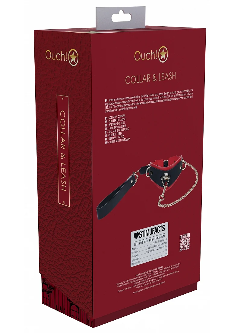 Ouch Milano Collar with Leash - Image 3