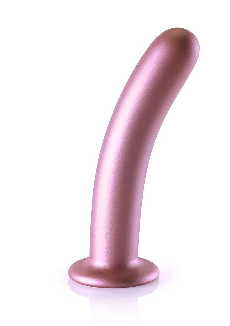 Ouch Smooth G-Spot Dildo 7'' Rose Gold - Image 3