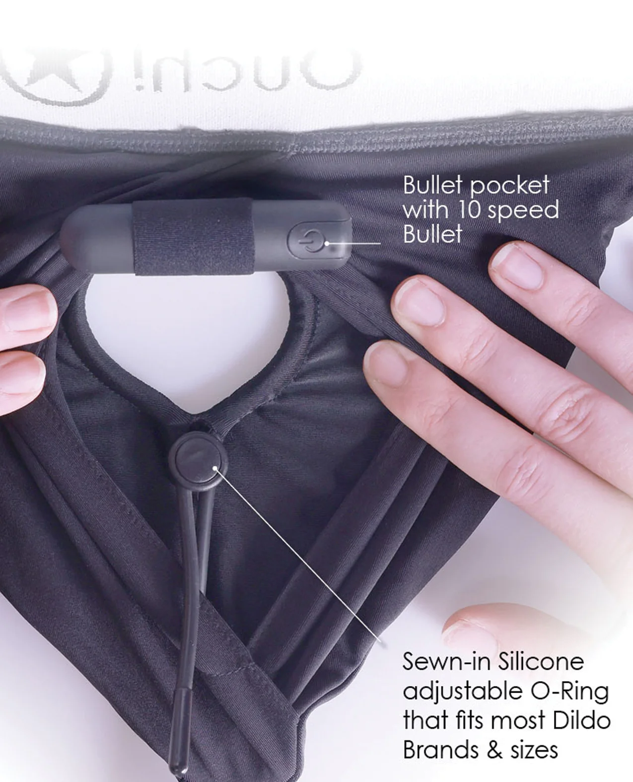Ouch Vibrating Strap On Boxer – Black XL/XXL - Image 4