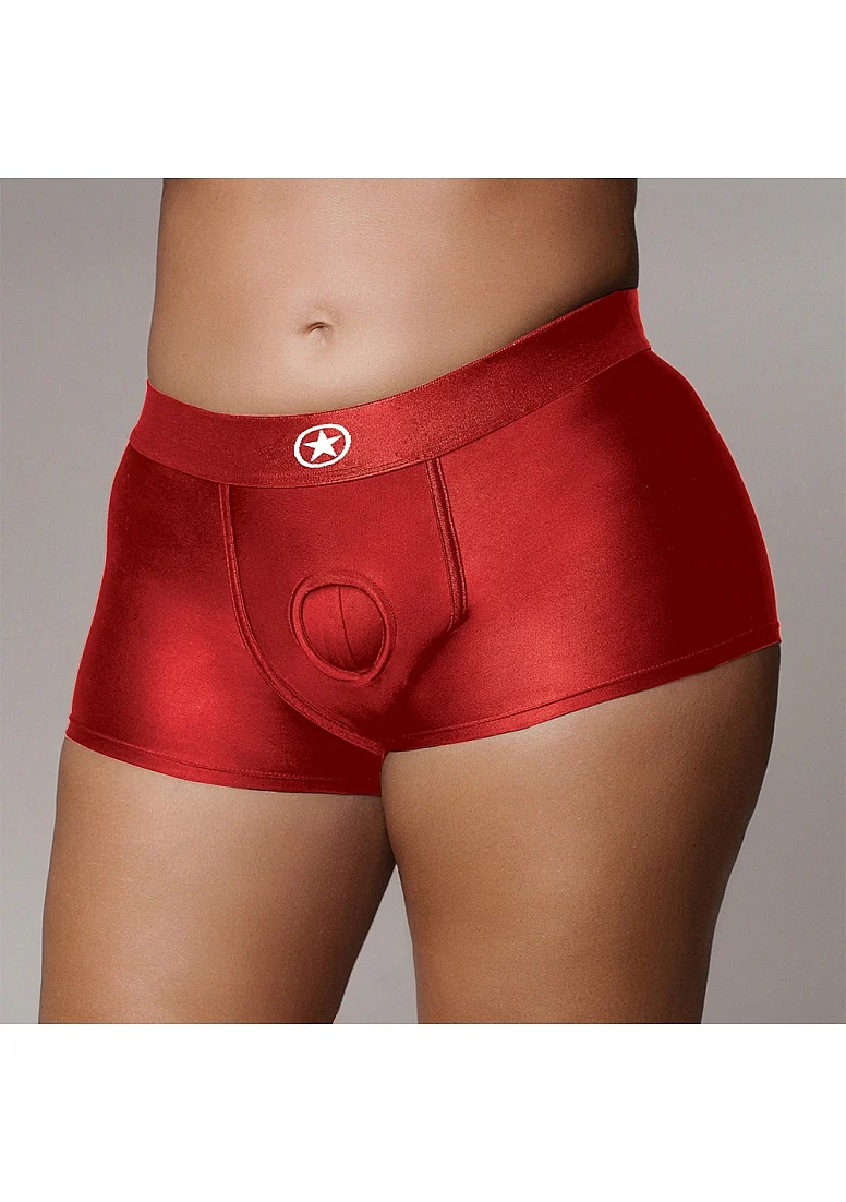 Ouch Vibrating Strap On Boxer – Red XL/XXL - Image 3