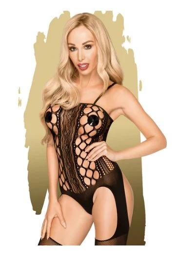 Bomb Squad Bodystocking 4907 Black - OS