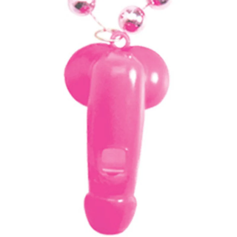 Pink Pecker Party Whistle Necklace - Image 2