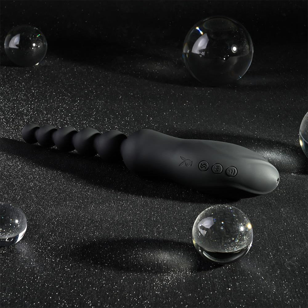 Playboy Pleasure Let It Bead Anal Beads with Clitoral Suction - Image 13