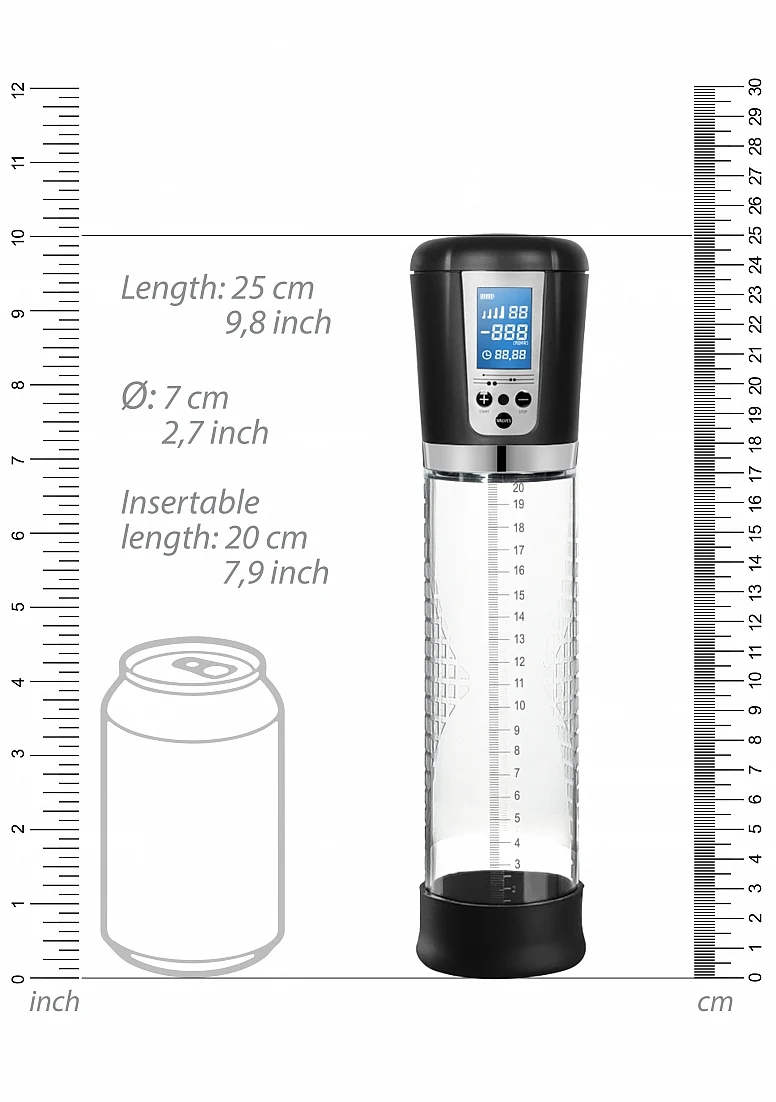 Pumped Premium Rechargeable Automatic LCD Penis Pump - Image 5