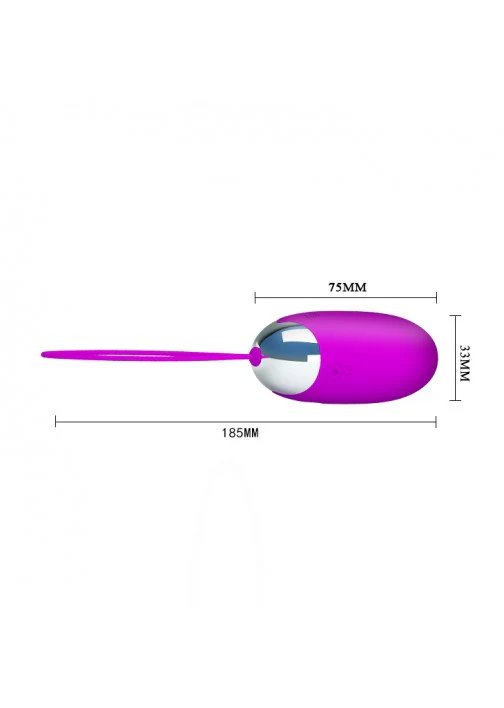 Pretty Love Benson Vibrating Love Egg - Purple 362 - Image 3