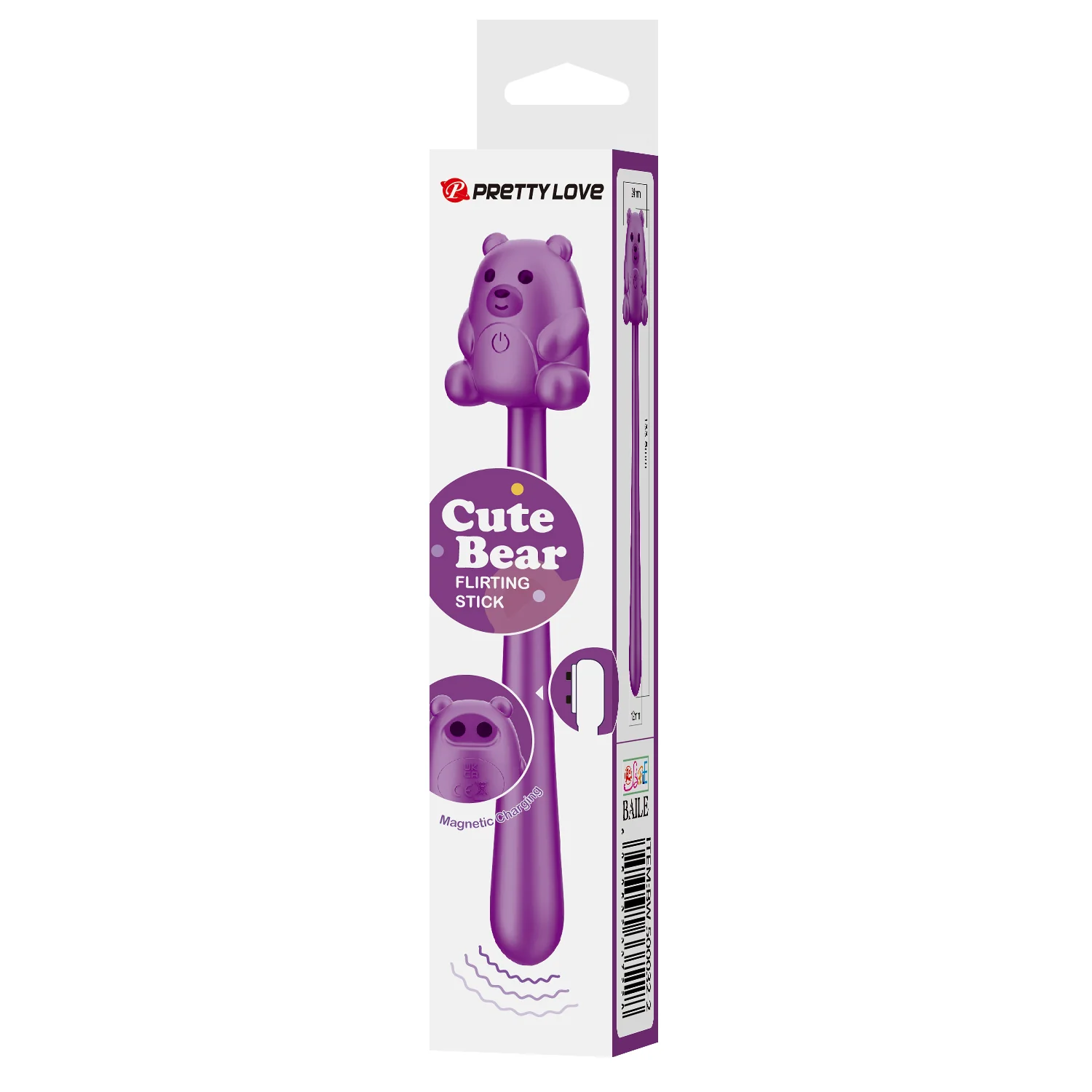 Pretty Love Cute Bear Vibrator Purple - Image 2