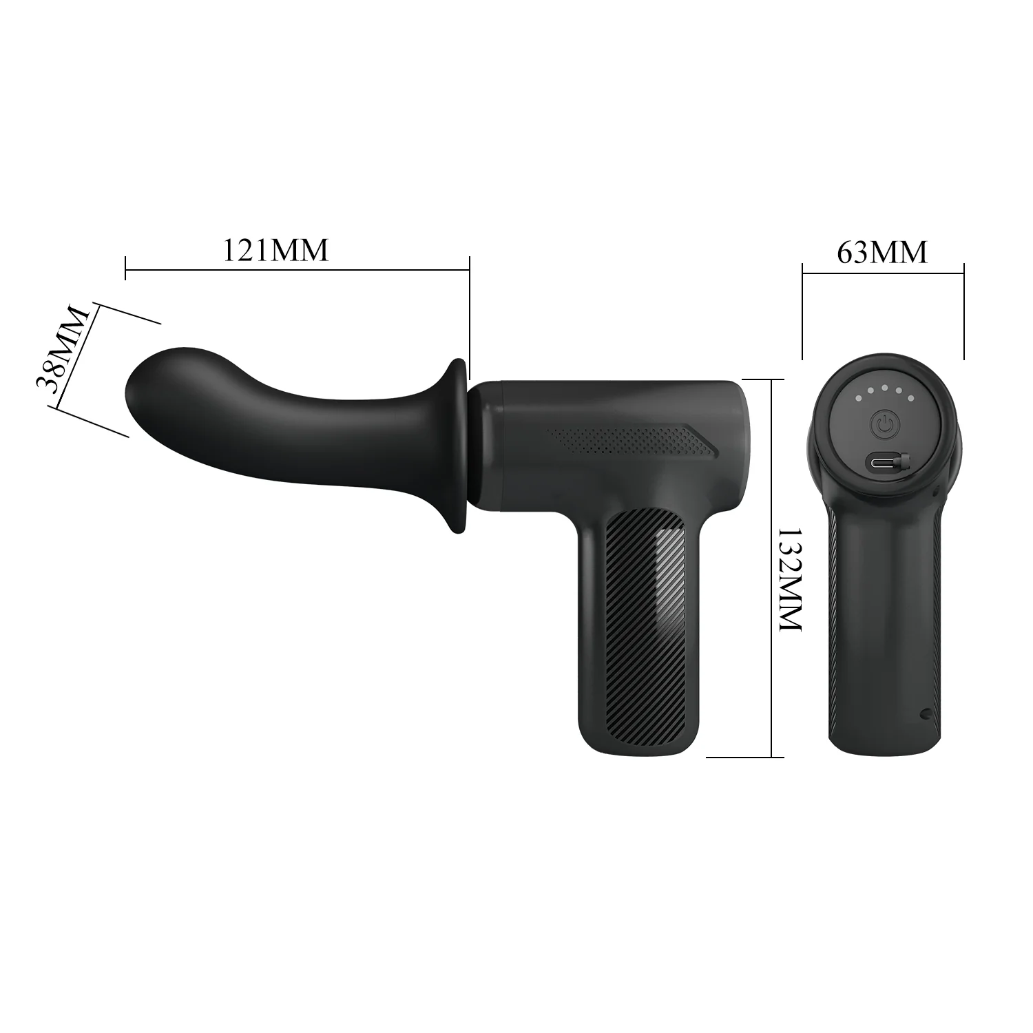 Pretty Love Massage Gun Black BW-055029 - Image 8