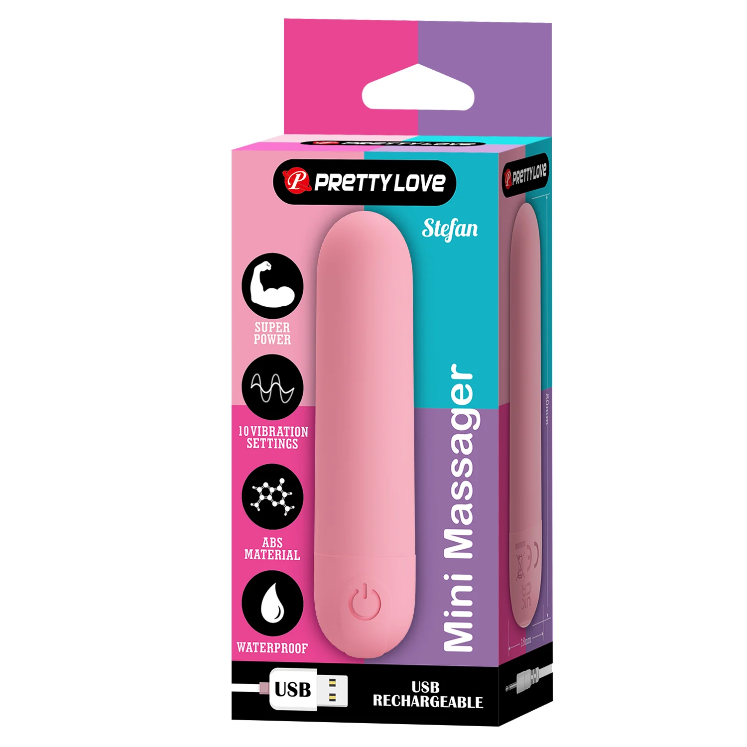 Pretty Love Stefan Bullet Light Pink BI-300085-3 - Image 3