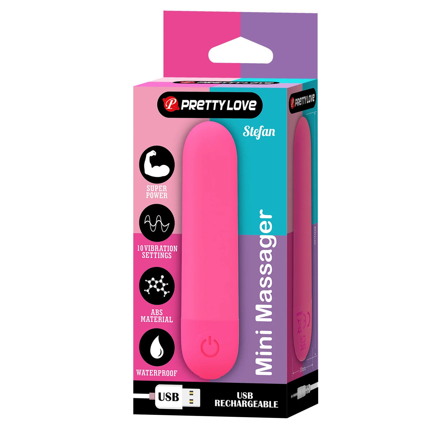 Pretty Love Stefan Bullet Pink BI-300085-2 - Image 3