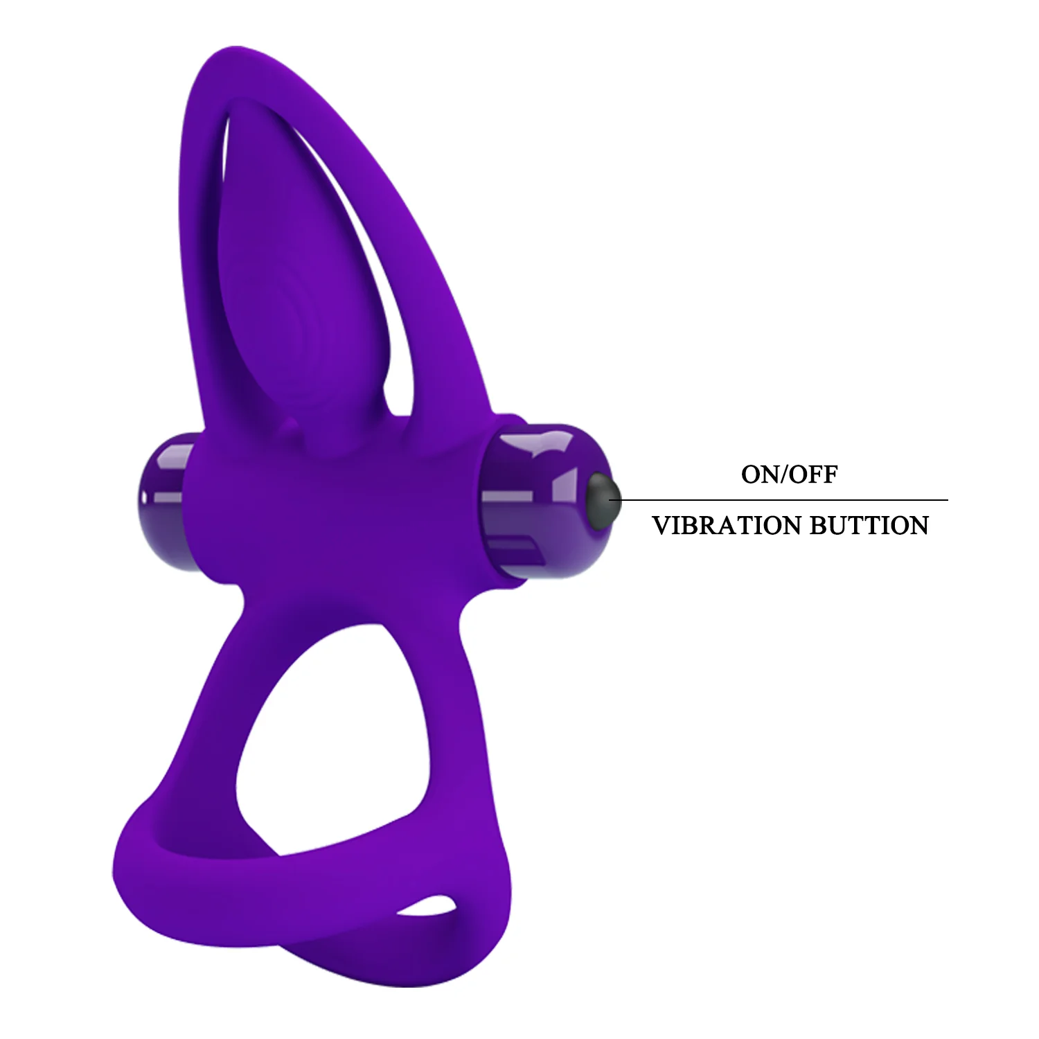 Pretty Love Vibration Cock Ring BI-210306 - Image 4